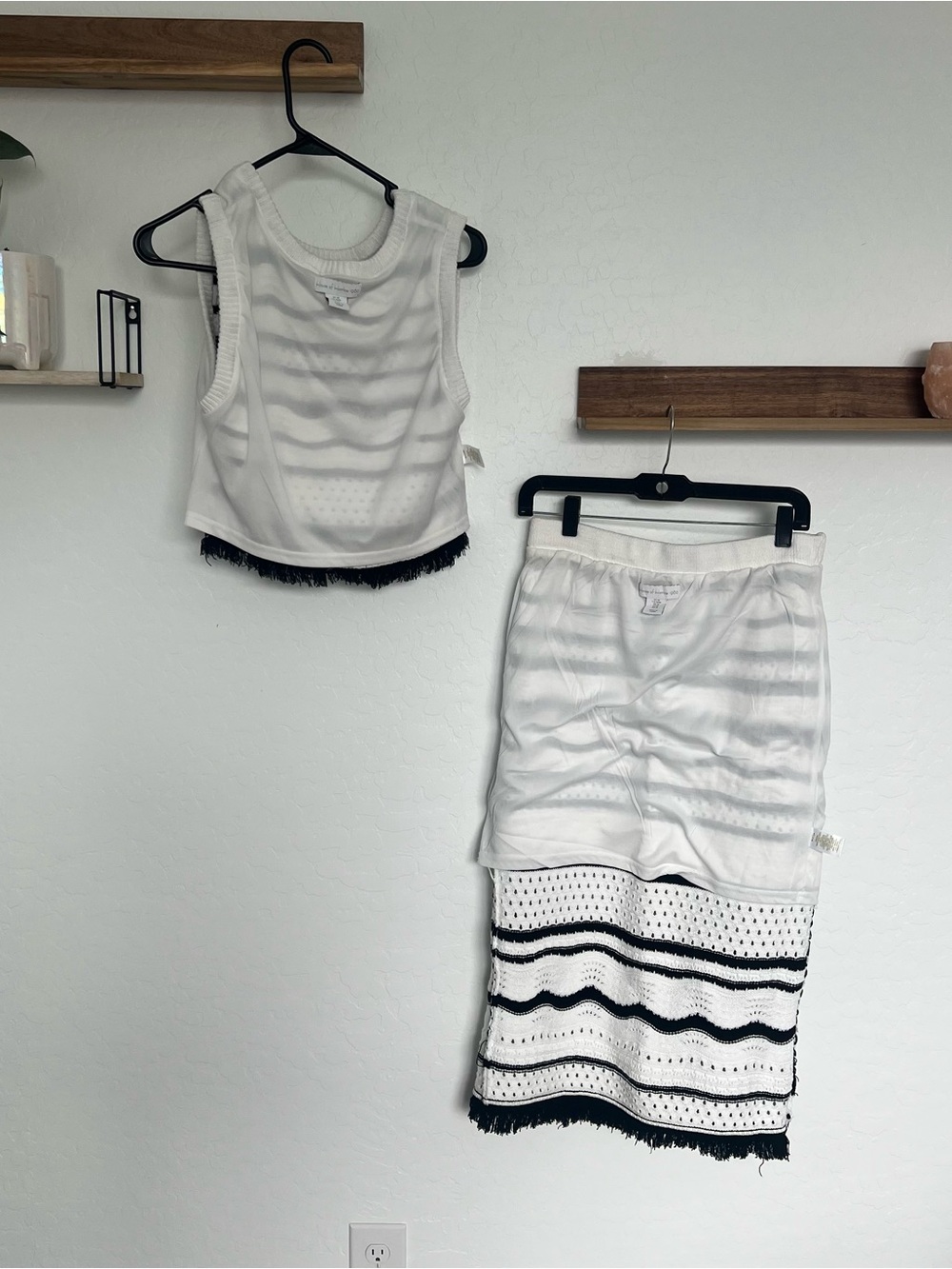 House of Harlow 1960 two piece sweater summer Knit Ensemble - size large - Picture 6 of 8